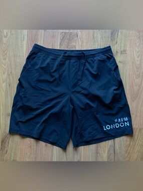 Lululemon X Peloton London Pace Breaker Lined Mens XXL Black Athletic Shorts